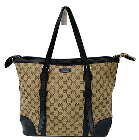 gucci leather computer bag|Gucci gg canvas tote bag.